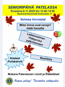 Mainos seniorpäivä.